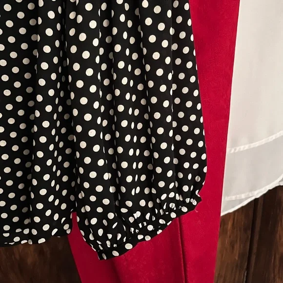 Kenar black white dots blouse - Picture 3 of 9